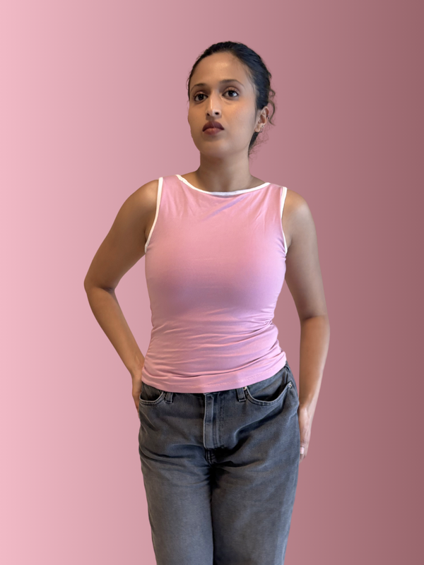 Delulu Pink - Reversible Brami Tank